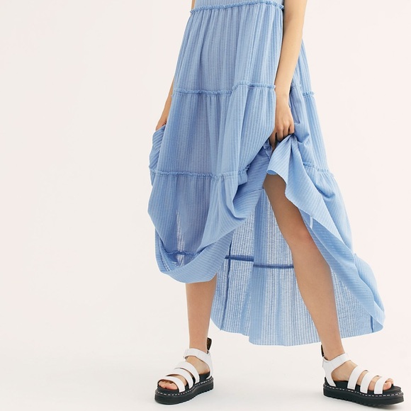 Free People Beach Saltwater Maxi in Blue - Picture 2 of 5